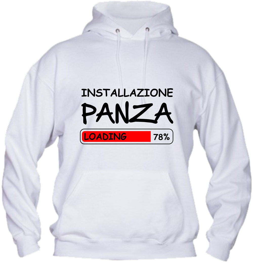 Felpa con cappuccio UOMO & BAMBIN - INSTALLAZIONE PANZA - Super vestibilità Top qualità