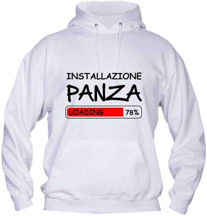 Felpa con cappuccio UOMO & BAMBIN - INSTALLAZIONE PANZA - Super vestibilità Top qualità