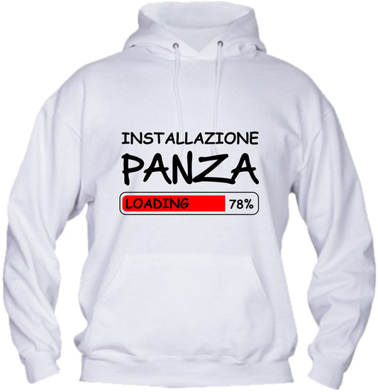 Felpa con cappuccio UOMO & BAMBIN - INSTALLAZIONE PANZA - Super vestibilità Top qualità