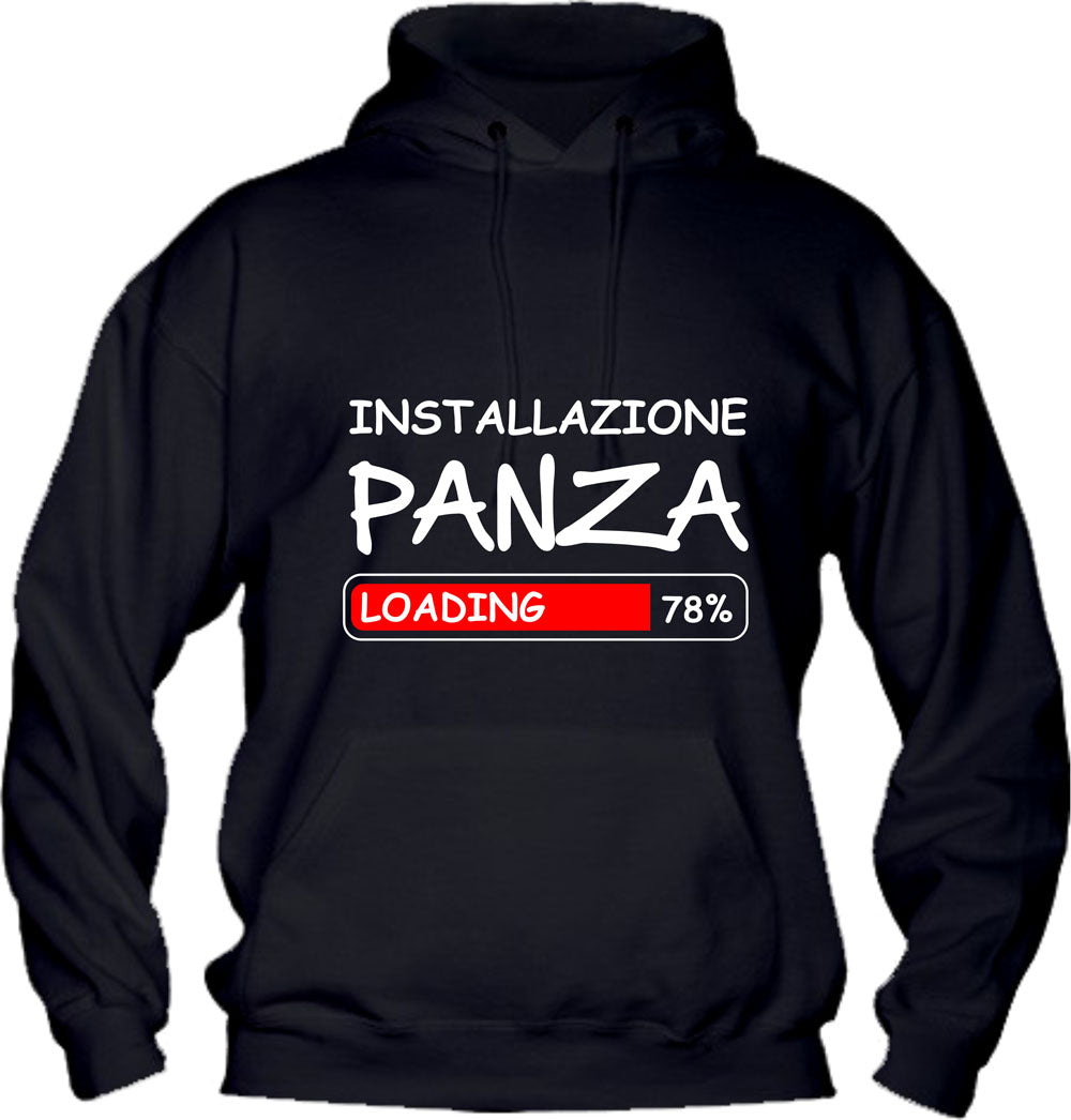 Felpa con cappuccio UOMO & BAMBIN - INSTALLAZIONE PANZA - Super vestibilità Top qualità