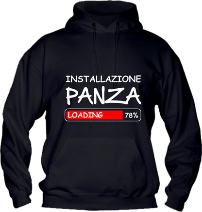 Felpa con cappuccio UOMO & BAMBIN - INSTALLAZIONE PANZA - Super vestibilità Top qualità