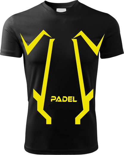 T-Shirt PADEL in Tessuto Dry Fit UNISEX - Robot - Elasticizzato e Traspirante Maglietta Maglia Sport Super vestibilità Top qualità