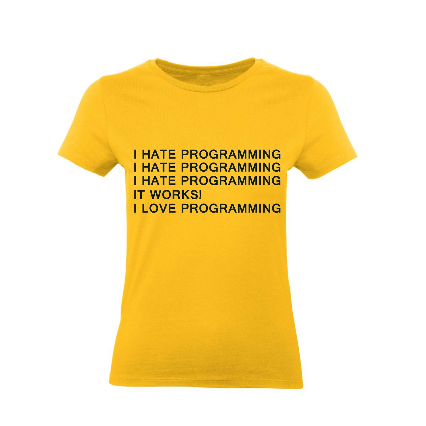 T-Shirt Uomo, Donna & Bambino - I HATE PROGRAMMING - Maglietta Maglia Tshirt Super vestibilità Top qualità - Social Crazy