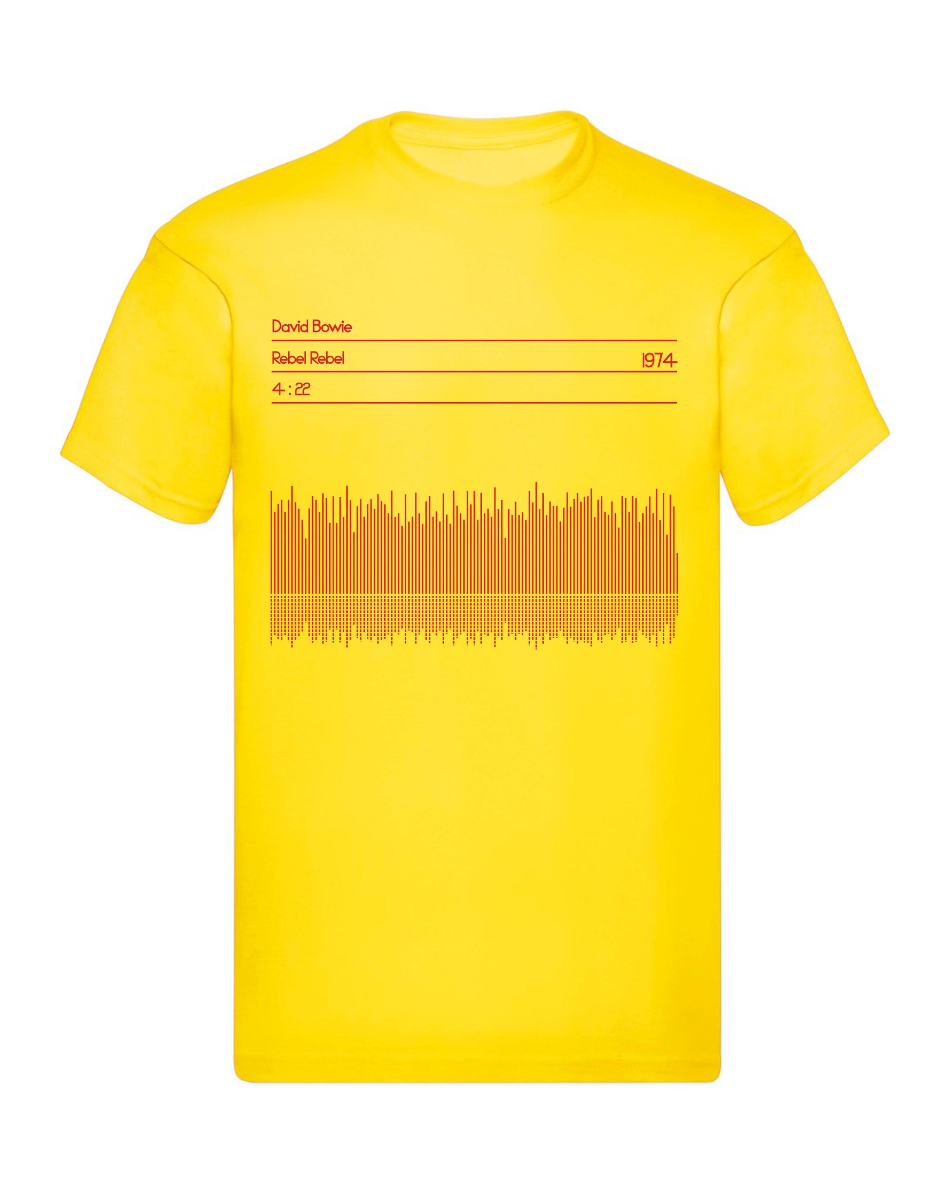 T-Shirt Uomo, Donna & Bambino - DAVID BOWIE 1974 SOUND WAWE - Maglietta Maglia Tshirt Super vestibilità Top qualità - Social Crazy