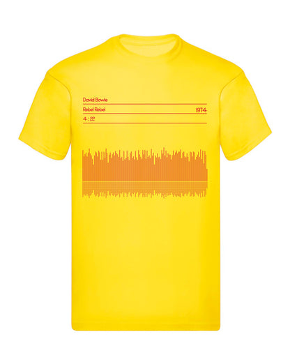 T-Shirt Uomo, Donna & Bambino - DAVID BOWIE 1974 SOUND WAWE - Maglietta Maglia Tshirt Super vestibilità Top qualità - Social Crazy