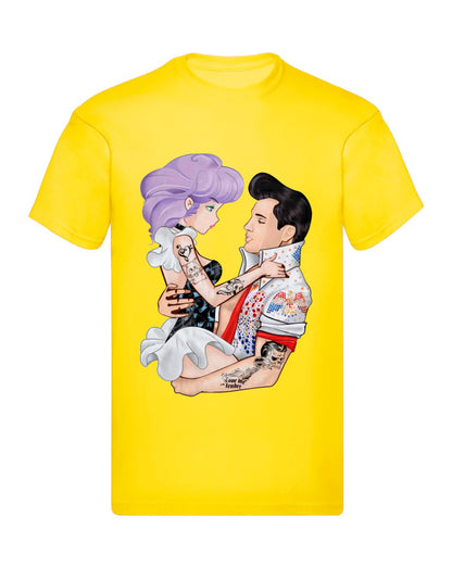 T-Shirt Uomo, Donna & Bambino - ELVIS E CREAMY - Maglietta Maglia Tshirt Super vestibilità Top qualità