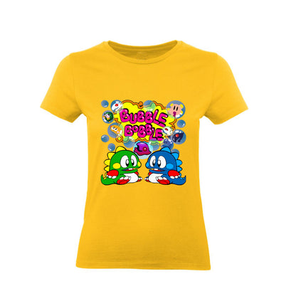 T-Shirt Uomo, Donna & Bambino - BUBBLE BOBBLE - Maglietta Maglia Tshirt Super vestibilità Top qualità