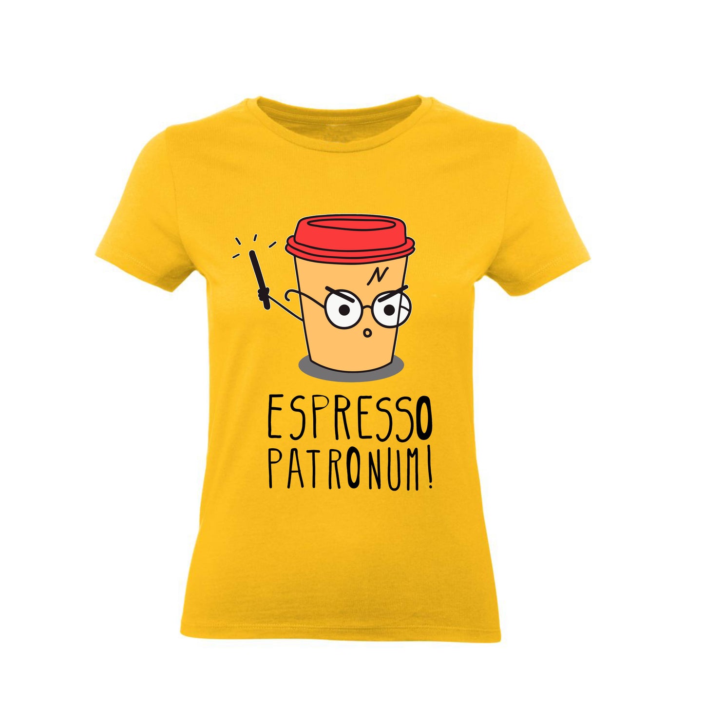 T-Shirt Uomo, Donna & Bambino - ESPRESSO PATRONUM - Maglietta Maglia Tshirt Super vestibilità Top qualità