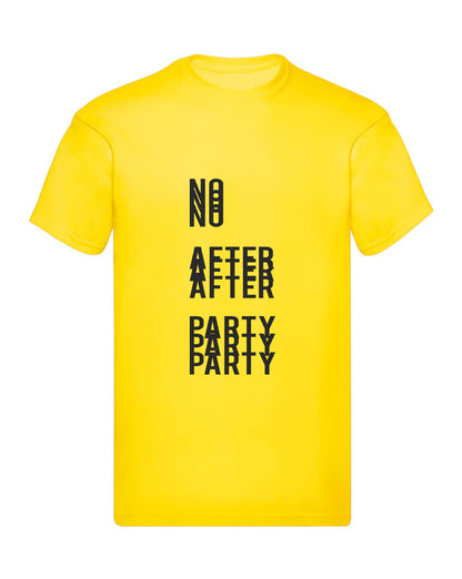 T-Shirt Uomo Donna & Bambino - NO AFTER PARTY - Maglietta Maglia Tshirt Super vestibilità Top qualità