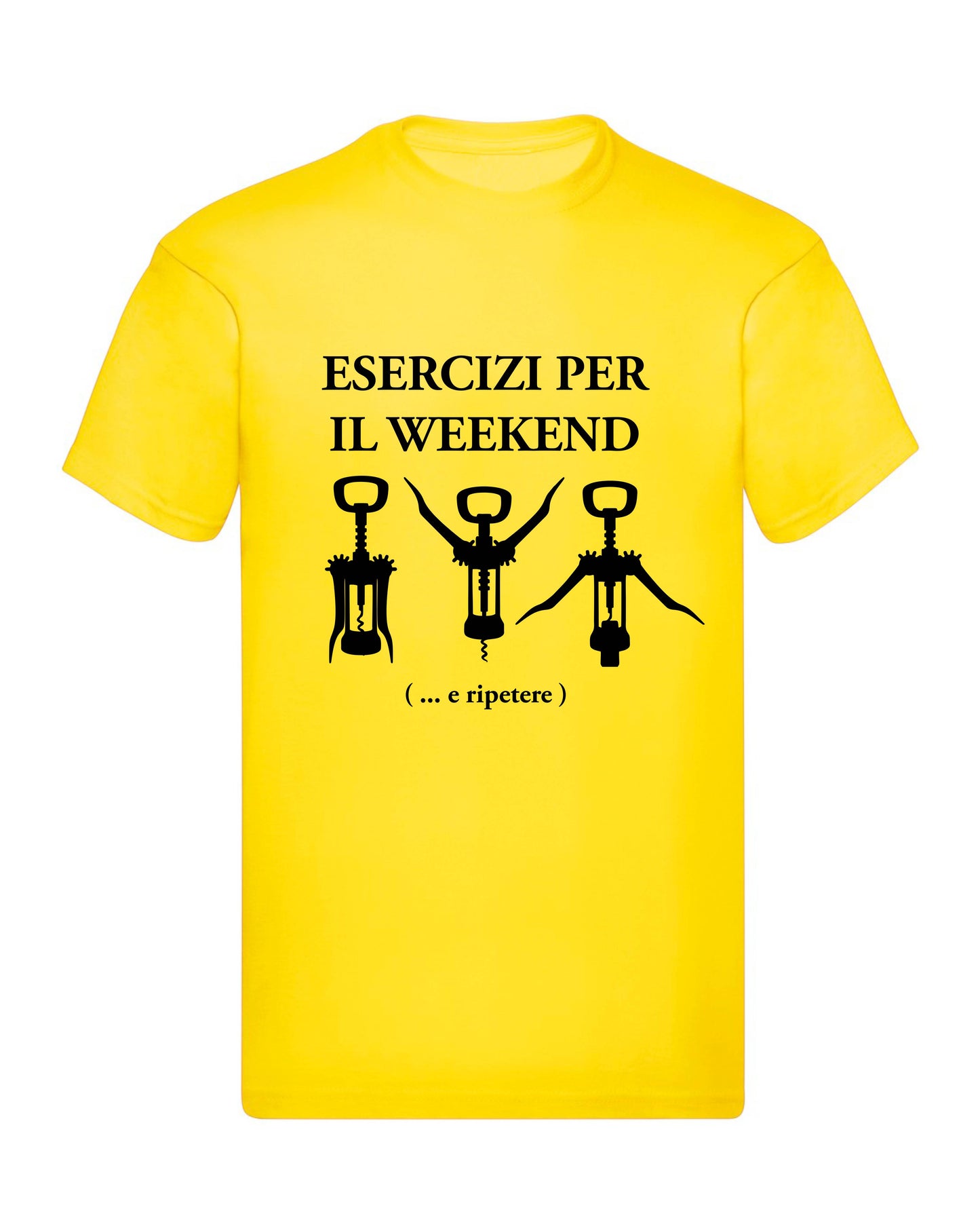 T-Shirt Uomo, Donna & Bambino - ESERCIZI PER IL WEEKEND - Maglietta Maglia Tshirt Super vestibilità Top qualità