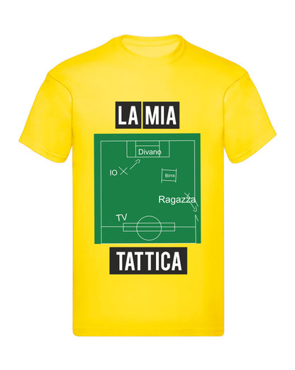 T-Shirt Uomo - LA MIA TATTICA - Maglietta Maglia Tshirt Super vestibilità Top qualità