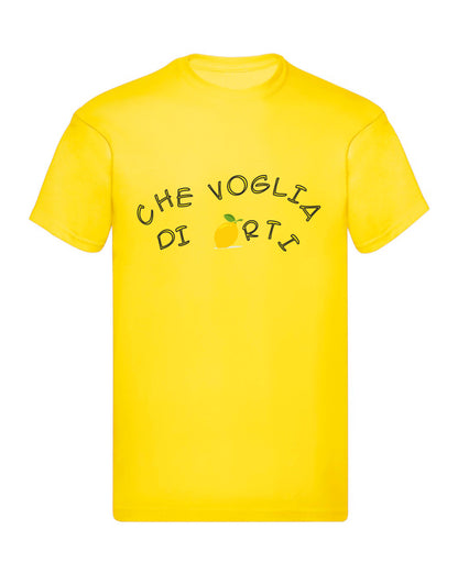 T-Shirt Uomo, Donna & Bambino - CHE VOGLIA DI LIMONARTI - Maglietta Maglia Tshirt Super vestibilità Top qualità