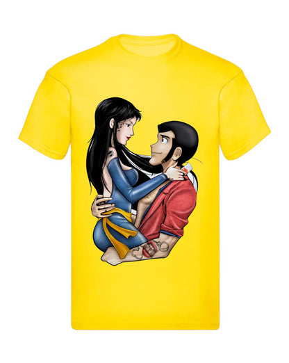 T-Shirt Uomo, Donna & Bambino - HITOMI E LUPIN - Maglietta Maglia Tshirt Super vestibilità Top qualità