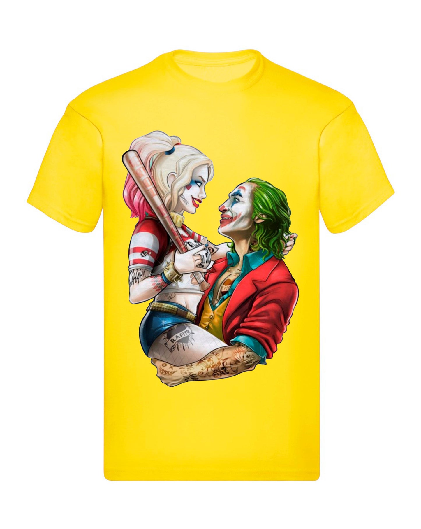 T-Shirt Uomo, Donna & Bambino - HARLEY E JOKER  - Maglietta Maglia Tshirt Super vestibilità Top qualità