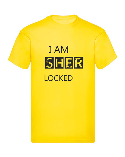 T-Shirt Uomo, Donna & Bambino - I AM SHERLOCKED  - Maglietta Maglia Tshirt Super vestibilità Top qualità