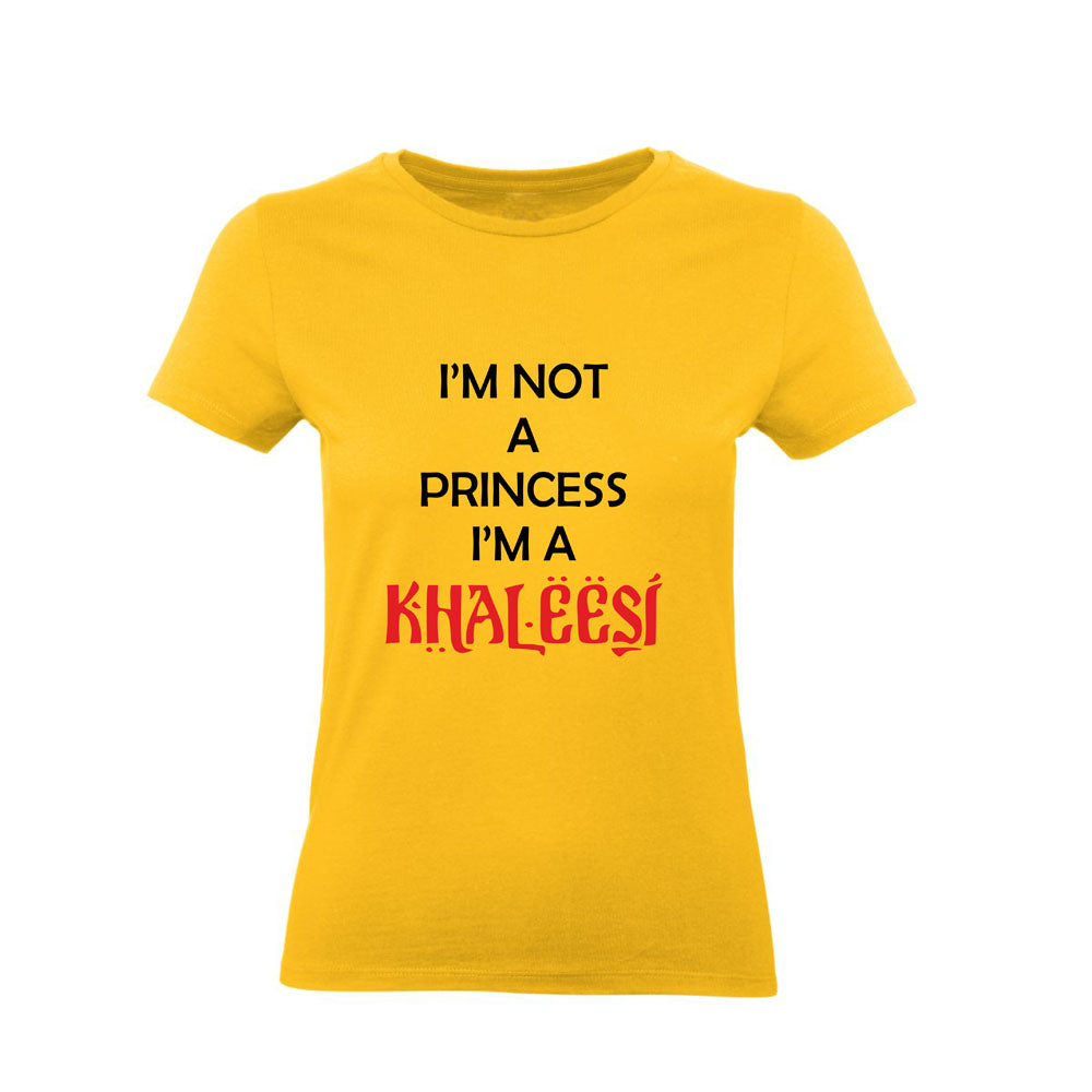 T-Shirt Uomo & Bambino - I'M NOT A PRINCESS I'M A KHALEESI - Maglietta Maglia Tshirt Super vestibilità Top qualità