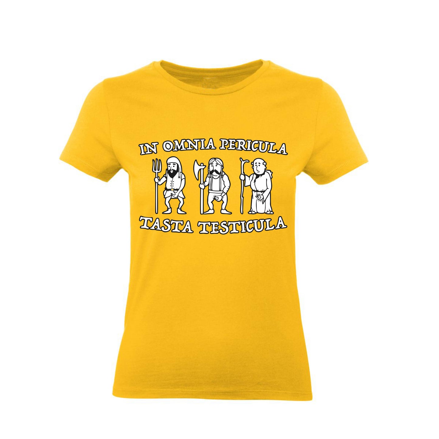 T-Shirt Uomo & Bambino - IN OMNIA PERICULA TASTA TESTICULA - Maglietta Maglia Tshirt Super vestibilità Top qualità