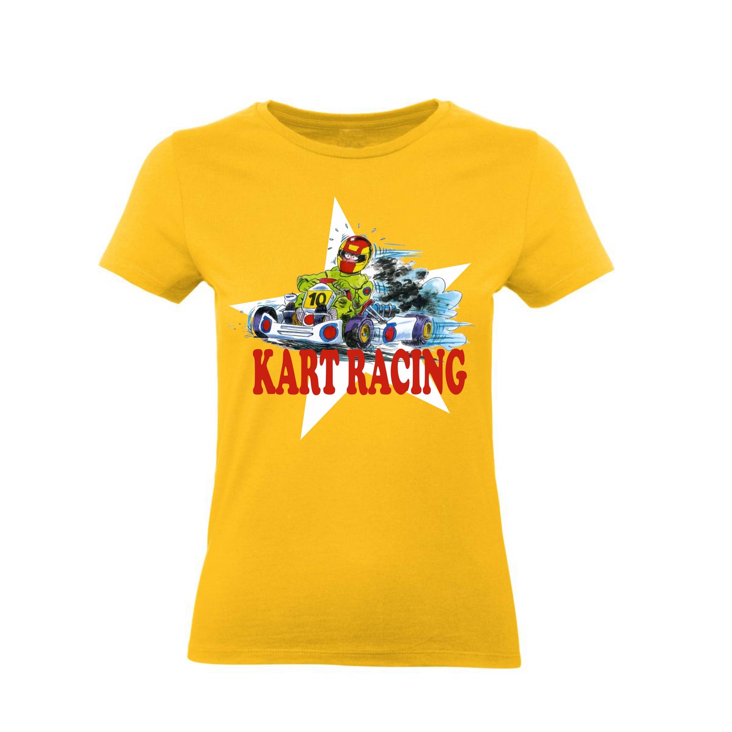 T-Shirt Uomo Donna & Bambino - KARTING RACING - Maglietta Maglia Tshirt Super vestibilità Top qualità