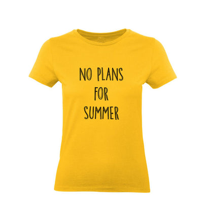 T-Shirt Uomo Donna & Bambino - NO PLANS FOR SUMMER - Maglietta Maglia Tshirt Super vestibilità Top qualità