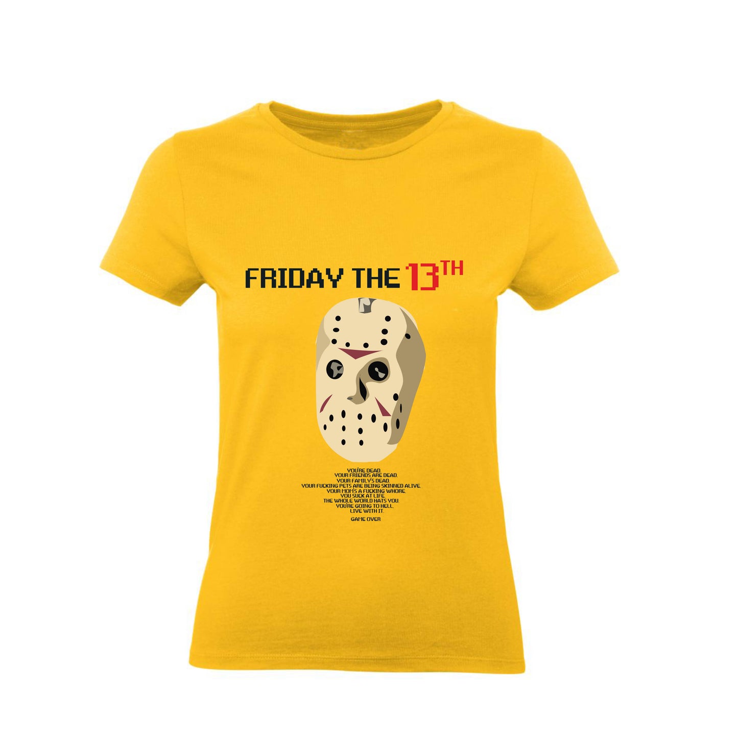 T-Shirt Uomo, Donna & Bambino - FRIDAY THE 13TH - Maglietta Maglia Tshirt Super vestibilità Top qualità
