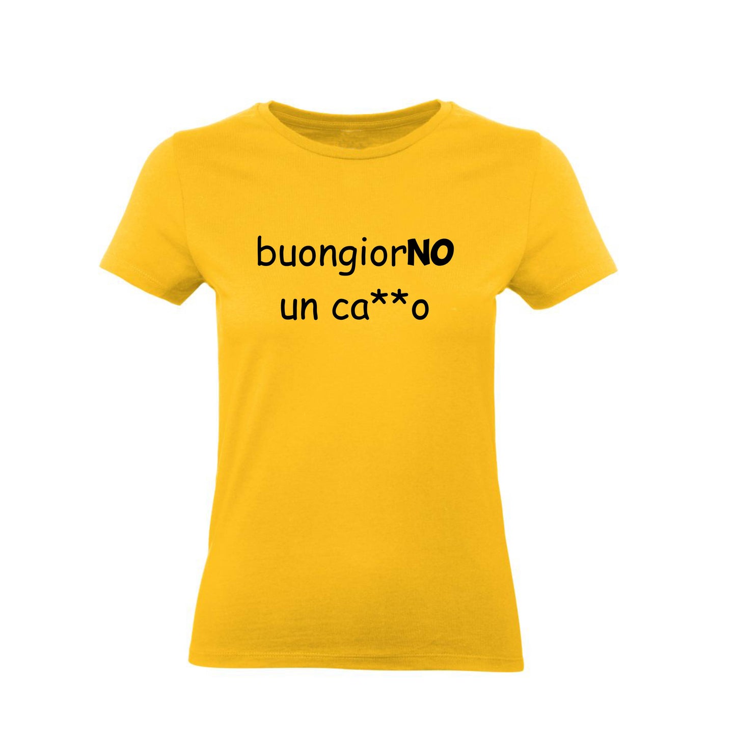 T-Shirt Uomo, Donna & Bambino - BUONGIORNO UN CAZZO - Maglietta Maglia Tshirt Super vestibilità Top qualità