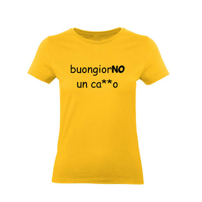 T-Shirt Uomo, Donna & Bambino - BUONGIORNO UN CAZZO - Maglietta Maglia Tshirt Super vestibilità Top qualità