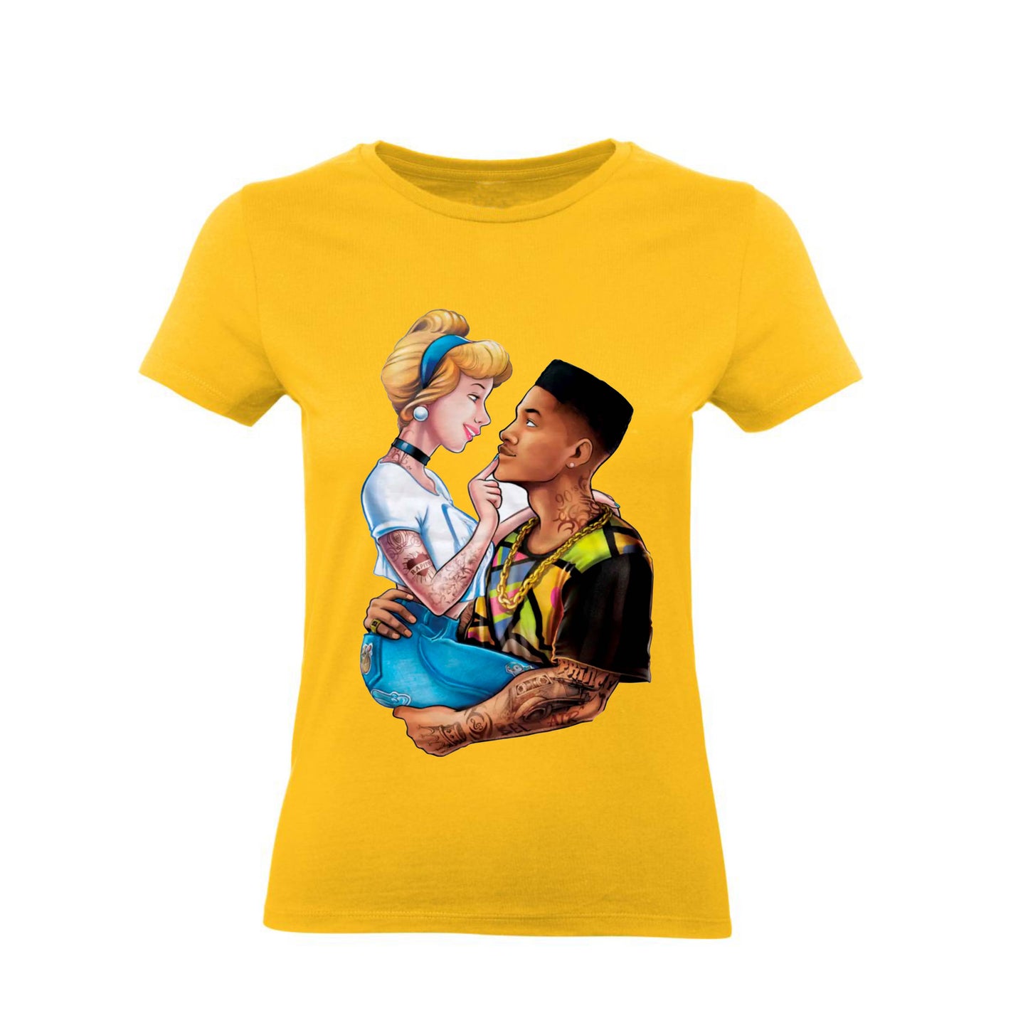 T-Shirt Uomo, Donna & Bambino - CENERENTOLA E WILLY - Maglietta Maglia Tshirt Super vestibilità Top qualità