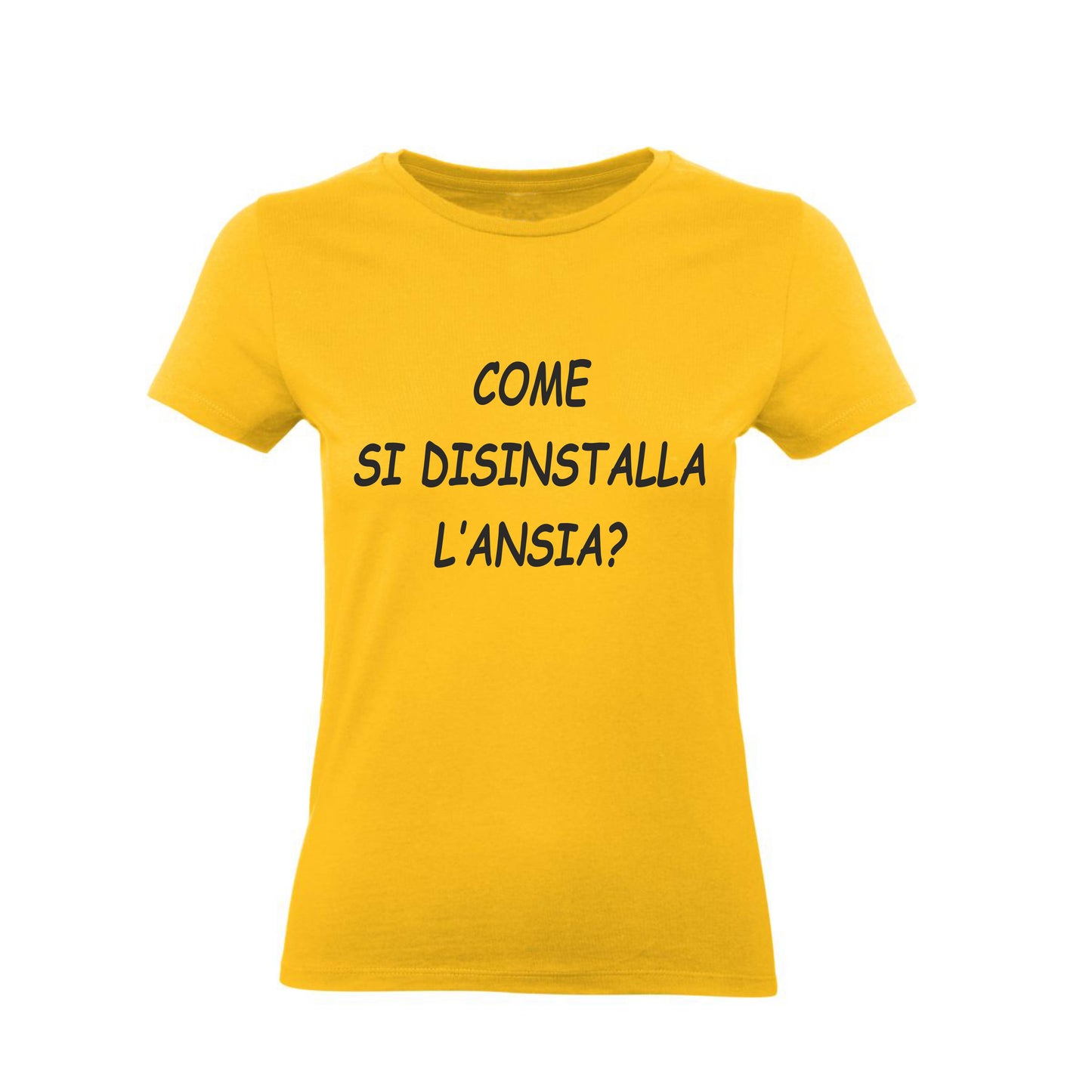 T-Shirt Uomo, Donna & Bambino - COME SI DISINSTALLA L'ANSIA - Maglietta Maglia Tshirt Super vestibilità Top qualità