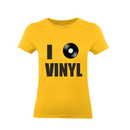 T-Shirt Uomo, Donna & Bambino - I LOVE VINYLS - Maglietta Maglia Tshirt Super vestibilità Top qualità