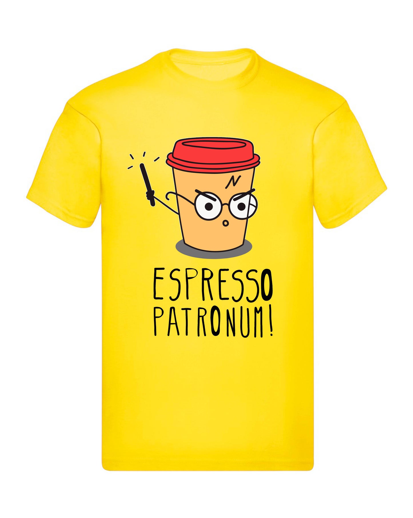 T-Shirt Uomo, Donna & Bambino - ESPRESSO PATRONUM - Maglietta Maglia Tshirt Super vestibilità Top qualità