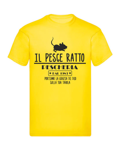 T-Shirt Uomo & Bambino - IL PESCE RATTO - Maglietta Maglia Tshirt Super vestibilità Top qualità