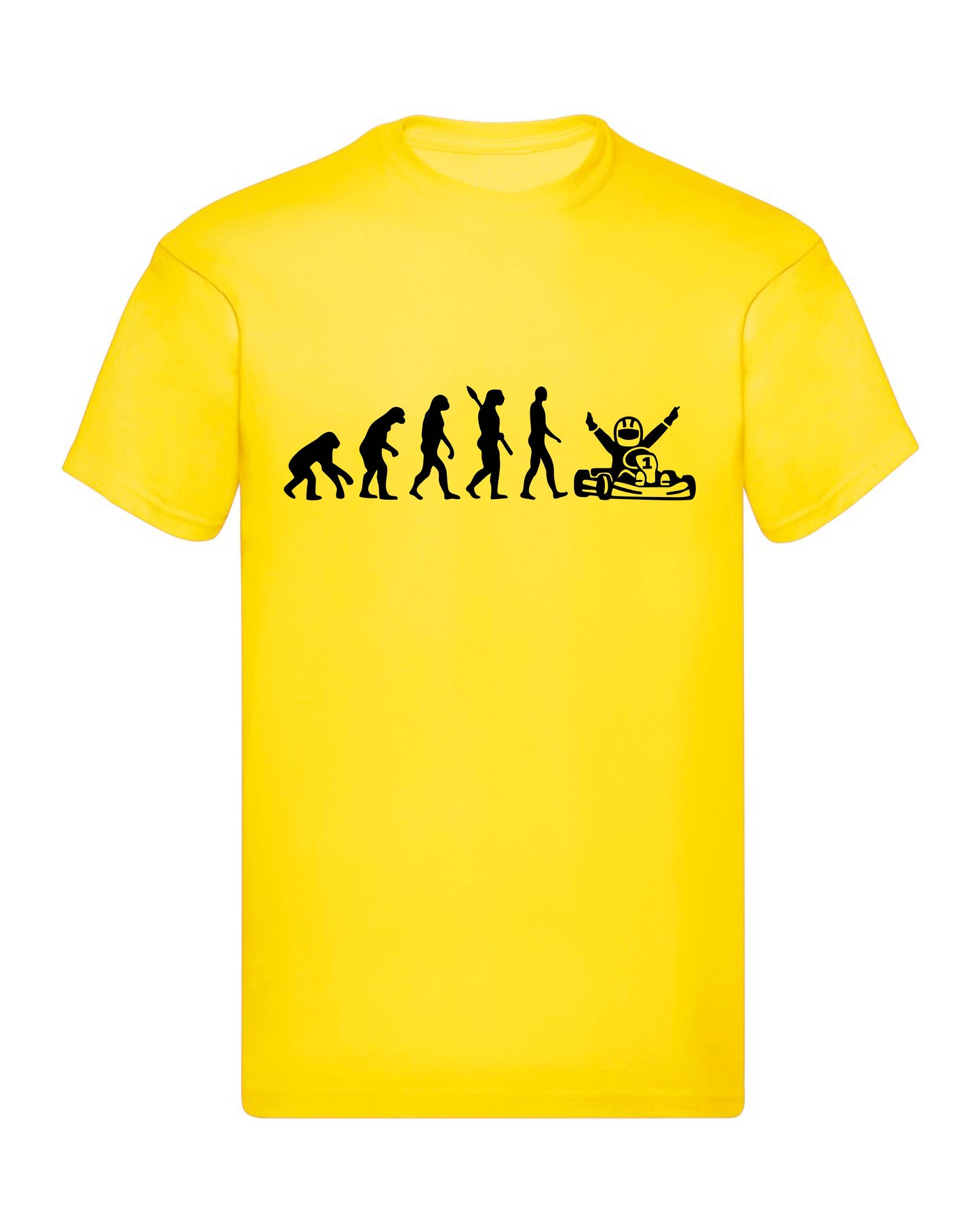 T-Shirt Uomo Donna & Bambino - KARTING EVOLUTION - Maglietta Maglia Tshirt Super vestibilità Top qualità