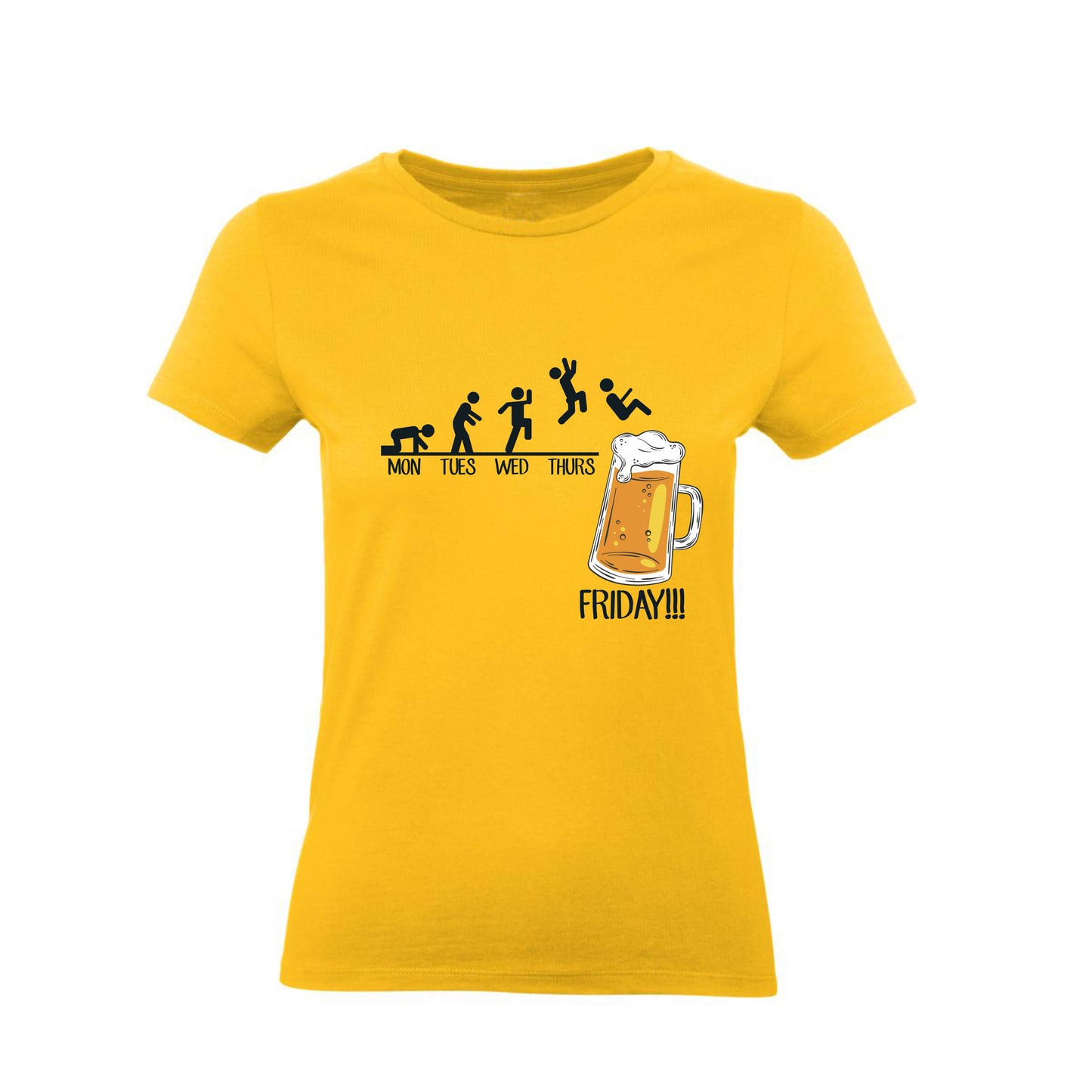 T-Shirt Uomo, Donna & Bambino - FRIDAY BEER - Maglietta Maglia Tshirt Super vestibilità Top qualità