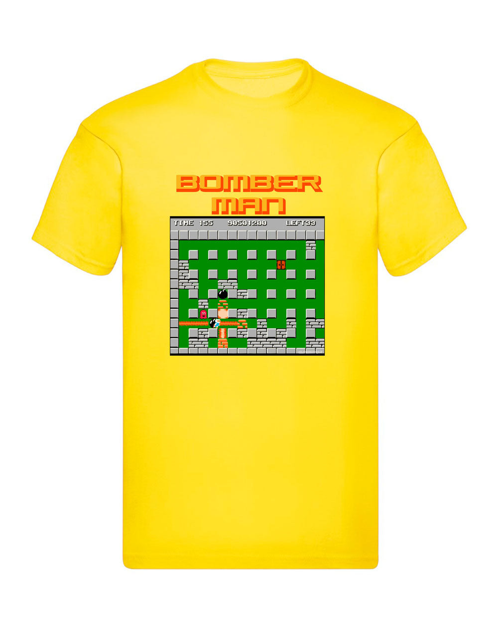 T-Shirt Uomo, Donna & Bambino - BOMBERMAN RETRÒ - Maglietta Maglia Tshirt Super vestibilità Top qualità