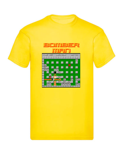 T-Shirt Uomo, Donna & Bambino - BOMBERMAN RETRÒ - Maglietta Maglia Tshirt Super vestibilità Top qualità