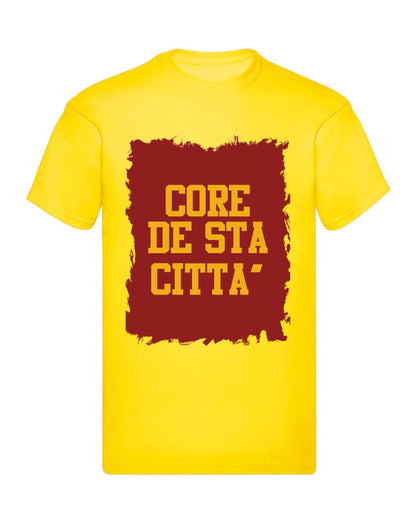T-Shirt Uomo, Donna & Bambino - CORE DE STA CITTÀ - Maglietta Maglia Tshirt Super vestibilità Top qualità - Social Crazy