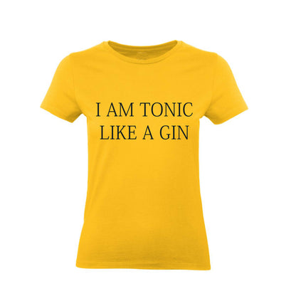 T-Shirt Uomo, Donna & Bambino - I AM A TONIC LIKE A GIN - Maglietta Maglia Tshirt Super vestibilità Top qualità
