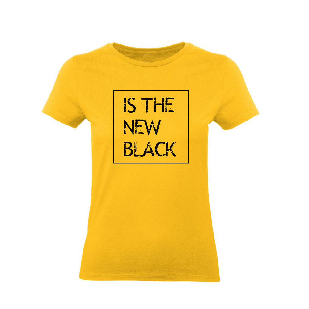 T-Shirt Uomo Donna & Bambino - IS THE NEW BLACK - Maglietta Maglia Tshirt Super vestibilità Top qualità