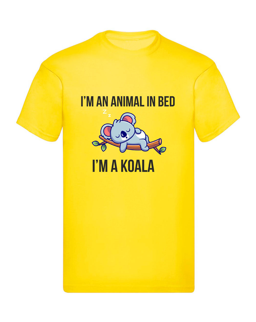 T-Shirt Uomo & Bambino - I'M AN ANIMAL IN BED - Maglietta Maglia Tshirt Super vestibilità Top qualità