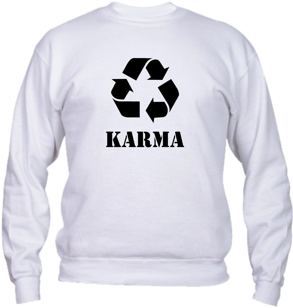 Felpa Girocollo UOMO, DONNA & BAMBIN - KARMA - Super vestibilità Top qualità