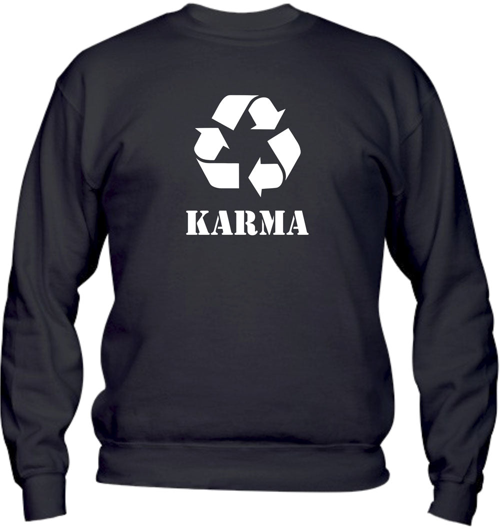 Felpa Girocollo UOMO, DONNA & BAMBIN - KARMA - Super vestibilità Top qualità