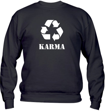 Felpa Girocollo UOMO, DONNA & BAMBIN - KARMA - Super vestibilità Top qualità