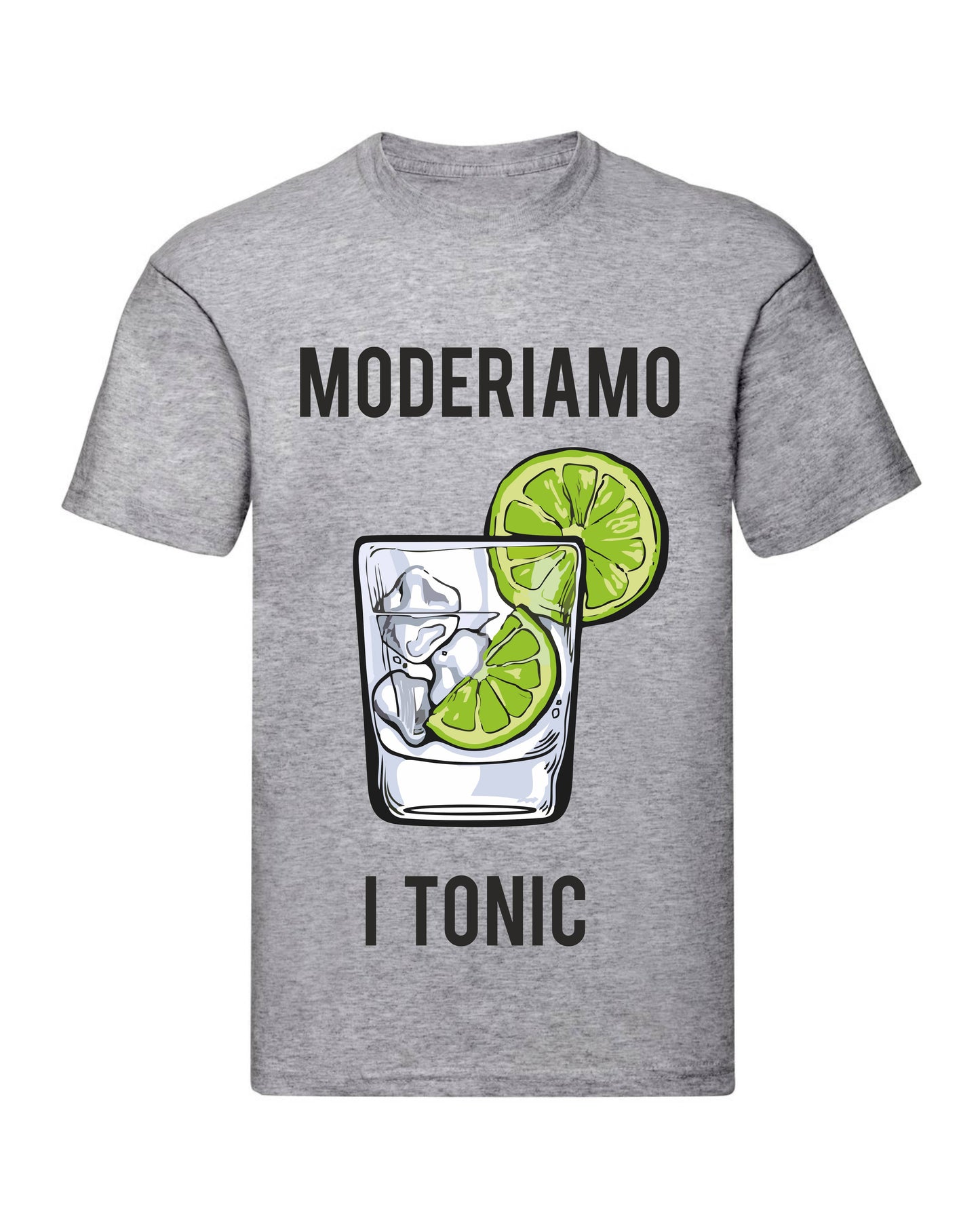T-Shirt Uomo Donna & Bambino - MODERIAMO I TONIC - Maglietta Maglia Tshirt Super vestibilità Top qualità
