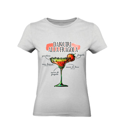 T-Shirt Uomo, Donna & Bambino - DAIQUIRI ALLA FRAGOLA - Maglietta Maglia Tshirt Super vestibilità Top qualità