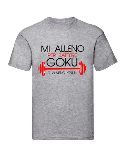 T-Shirt Uomo & Bambino - MI ALLENO PER BATTERE GOKU - Maglietta Maglia Tshirt Super vestibilità Top qualità