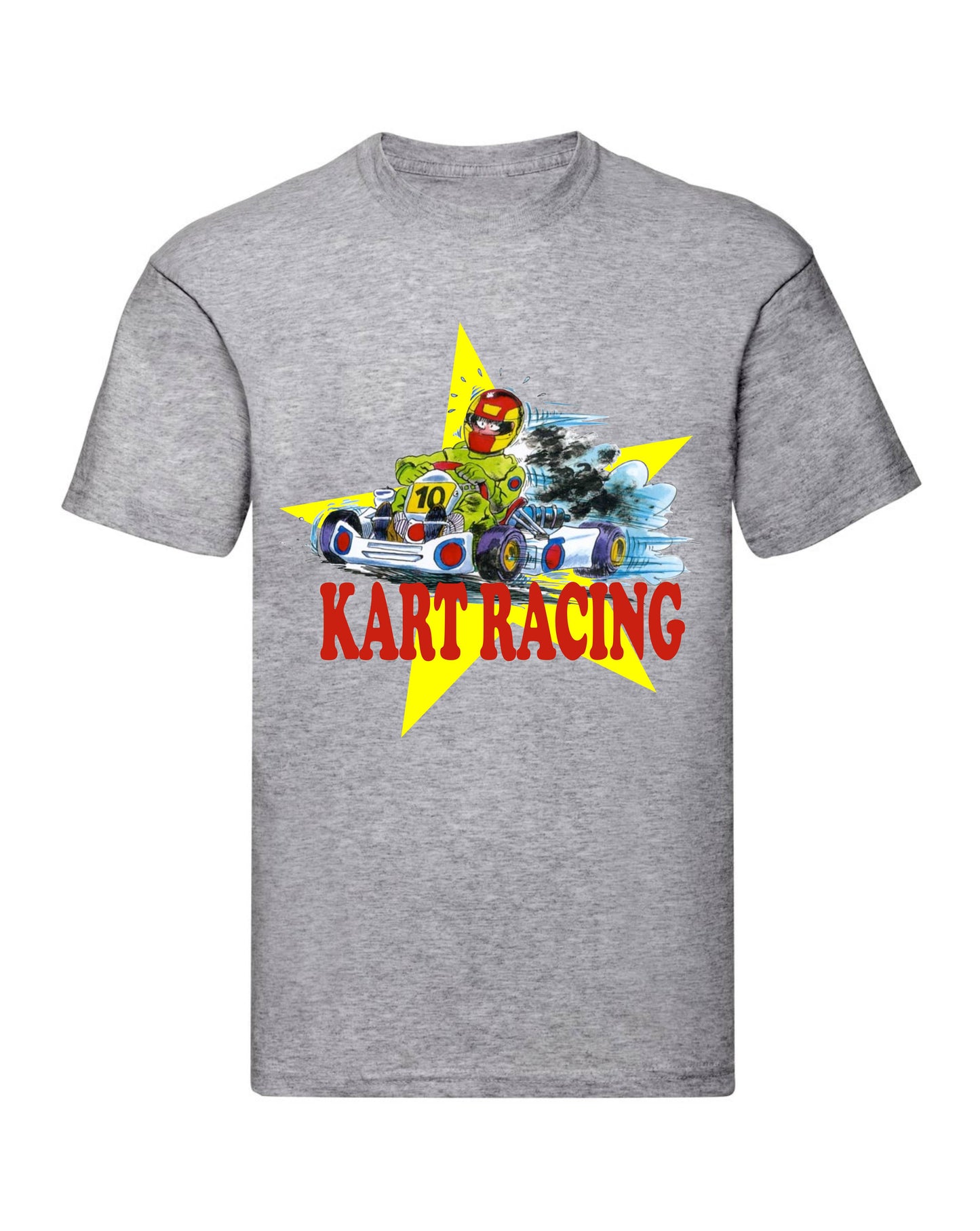 T-Shirt Uomo Donna & Bambino - KARTING RACING - Maglietta Maglia Tshirt Super vestibilità Top qualità