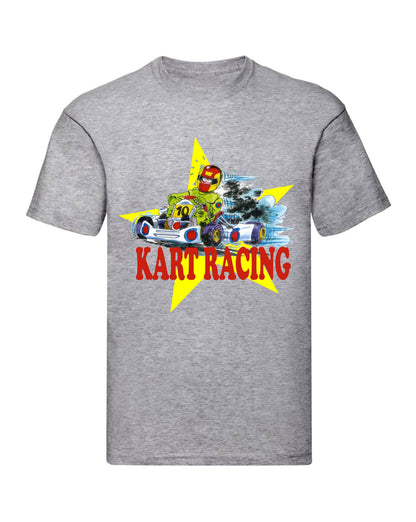 T-Shirt Uomo Donna & Bambino - KARTING RACING - Maglietta Maglia Tshirt Super vestibilità Top qualità