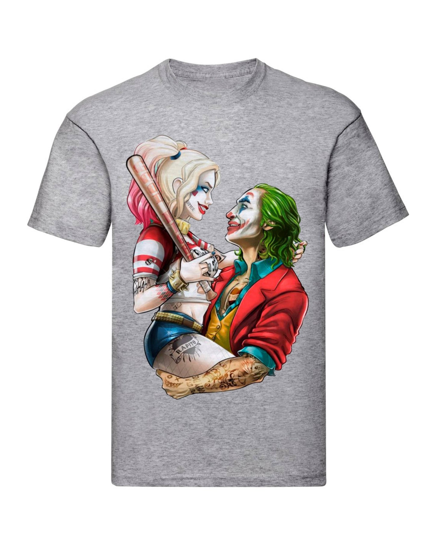 T-Shirt Uomo, Donna & Bambino - HARLEY E JOKER  - Maglietta Maglia Tshirt Super vestibilità Top qualità