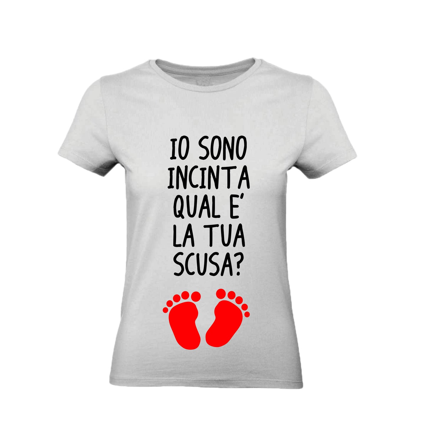 T-Shirt Uomo Donna & Bambino - IO SONO INCINTA QUAL'È LA TUA SCUSA- Maglietta Maglia Tshirt Super vestibilità Top qualità - Social Crazy