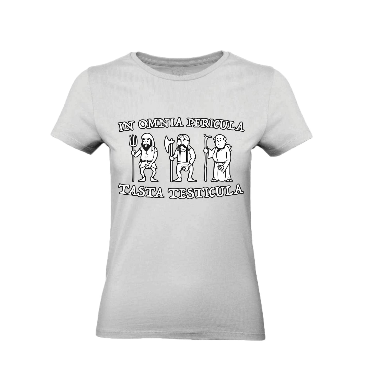 T-Shirt Uomo & Bambino - IN OMNIA PERICULA TASTA TESTICULA - Maglietta Maglia Tshirt Super vestibilità Top qualità